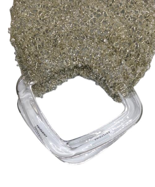 ANTEPRIMA（アンテプリマ）ANTEPRIMA (アンテプリマ) ビーズワイヤーハンドバッグ  グレーの古着・服飾アイテム