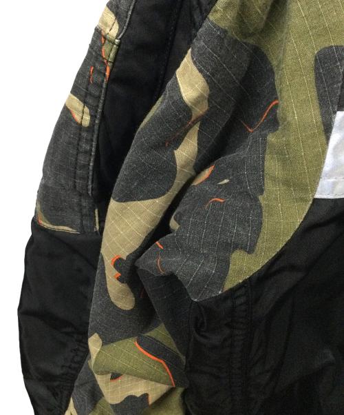 AVIREX（アヴィレックス）AVIREX (アヴィレックス) EMAKE COMBINATION MA-1 ブラック×オレンジ サイズ:Mの古着・服飾アイテム