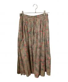 SOIL（ソイル）の古着「北欧暮らしの道具店別注 花柄スカート」｜ベージュ