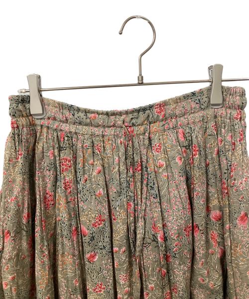 SOIL（ソイル）SOIL (ソイル) 北欧暮らしの道具店別注 花柄スカート ベージュ サイズ:Mの古着・服飾アイテム