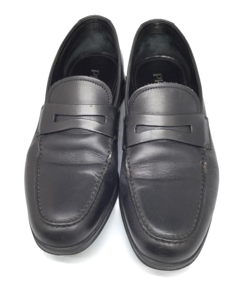 PRADA（プラダ）PRADA (プラダ) コインローファー ブラック ブラック サイズ:24.5の古着・服飾アイテム