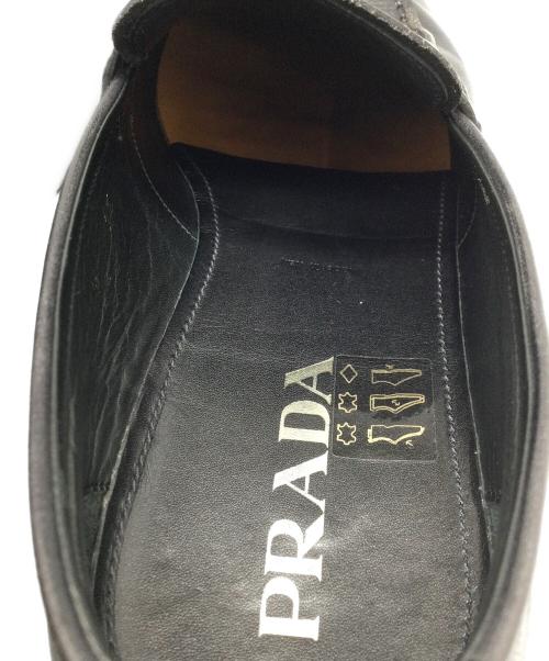 PRADA（プラダ）PRADA (プラダ) コインローファー ブラック ブラック サイズ:24.5の古着・服飾アイテム