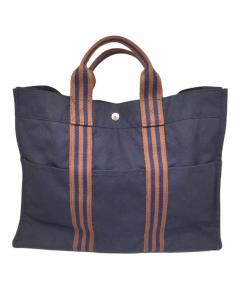 中古・古着通販】HERMES (エルメス) コットンキャンバストートバッグ