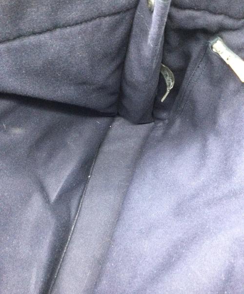 HERMES（エルメス）HERMES (エルメス) キャンバストートバッグ 	ネイビー×ブラウン ネイビー×ブラウンの古着・服飾アイテム