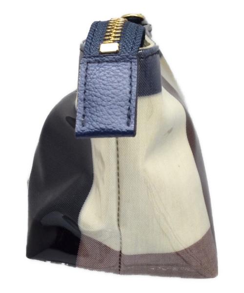 BLUE LABEL CRESTBRIDGE（ブルーレーベルクレストブリッジ）BLUE LABEL CRESTBRIDGE (ブルーレーベルクレストブリッジ) ショルダーバッグ ベージュ×ネイビー ベージュ×ネイビーの古着・服飾アイテム