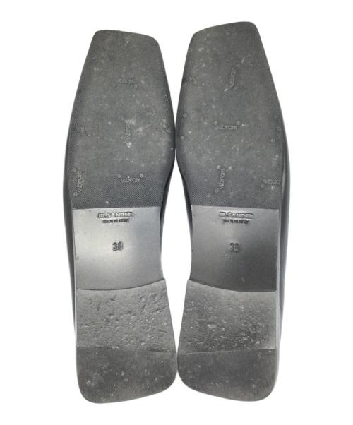 JIL SANDER（ジルサンダー）JIL SANDER (ジルサンダー) メタルアンクレットスクエアトゥ ブラック サイズ:24の古着・服飾アイテム