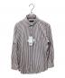 BLACK LABEL CRESTBRIDGE（ブラックレーベル クレストブリッジ）の古着「長袖シャツ ストライプ」｜ホワイト×パープル