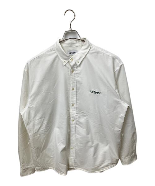 SETINN（セットイン）SETINN (セットイン) BEAMS (ビームス) 長袖シャツ ホワイト ホワイト サイズ:Lの古着・服飾アイテム