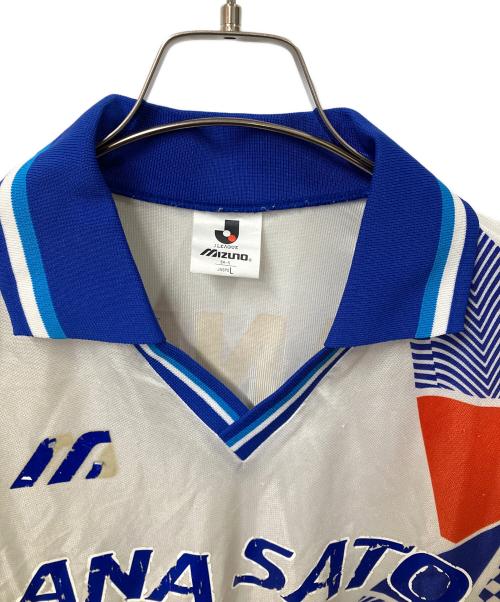 MIZUNO（ミズノ）MIZUNO (ミズノ) 横浜フリューゲルス (ヨコハマフリューゲルス) レプリカユニフォーム 横浜フリューゲルス 94-5 10番 エドゥー ホワイト×ブルー サイズ:Lの古着・服飾アイテム