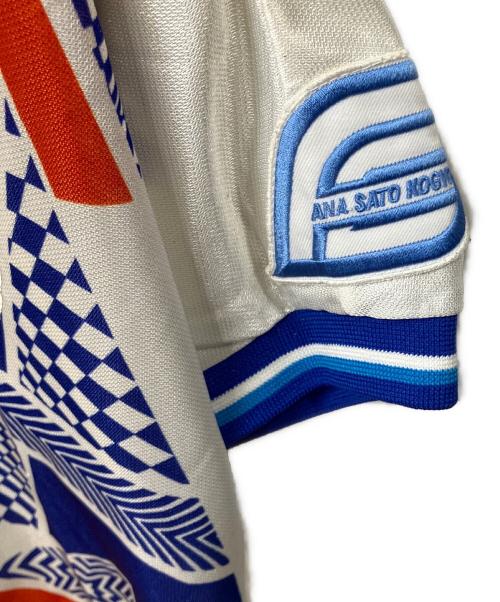 MIZUNO（ミズノ）MIZUNO (ミズノ) 横浜フリューゲルス (ヨコハマフリューゲルス) レプリカユニフォーム 横浜フリューゲルス 94-5 10番 エドゥー ホワイト×ブルー サイズ:Lの古着・服飾アイテム