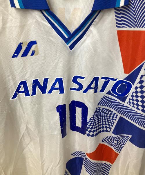 MIZUNO（ミズノ）MIZUNO (ミズノ) 横浜フリューゲルス (ヨコハマフリューゲルス) レプリカユニフォーム 横浜フリューゲルス 94-5 10番 エドゥー ホワイト×ブルー サイズ:Lの古着・服飾アイテム