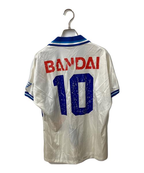 MIZUNO（ミズノ）MIZUNO (ミズノ) 横浜フリューゲルス (ヨコハマフリューゲルス) レプリカユニフォーム 横浜フリューゲルス 94-5 10番 エドゥー ホワイト×ブルー サイズ:Lの古着・服飾アイテム