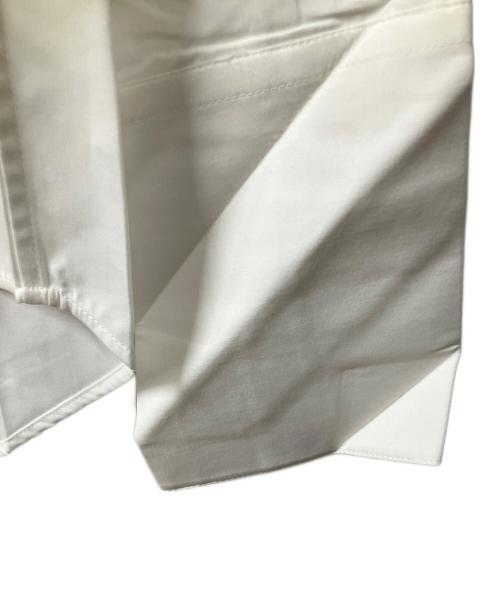 BALENCIAGA（バレンシアガ）BALENCIAGA (バレンシアガ) ロゴ刺繍プリーツシャツ ホワイト サイズ:34の古着・服飾アイテム