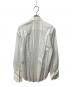 中古・古着 BALENCIAGA (バレンシアガ) ロゴ刺繍プリーツシャツ ホワイト サイズ:34：25000円