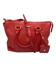 PRADA（プラダ）の古着「2WAYバッグ レッド」｜レッド