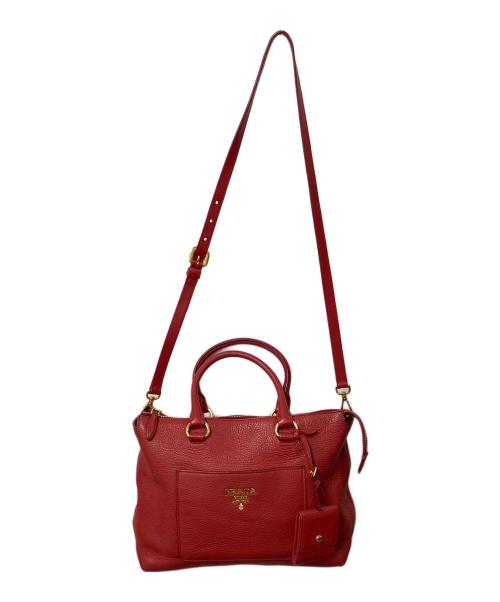 PRADA（プラダ）PRADA (プラダ) 2WAYバッグ レッド レッドの古着・服飾アイテム