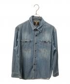Timberlandティンバーランド）の古着「デニムワークシャツ」｜インディゴ