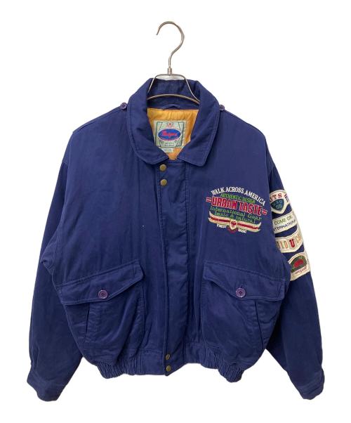 UNIQUE（ユニーク）UNIQUE (ユニーク) ブルゾン ネイビ- ネイビー サイズ:Mの古着・服飾アイテム