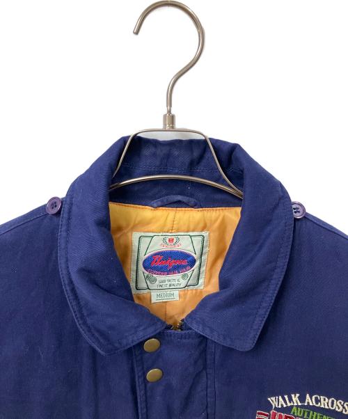 UNIQUE（ユニーク）UNIQUE (ユニーク) ブルゾン ネイビ- ネイビー サイズ:Mの古着・服飾アイテム