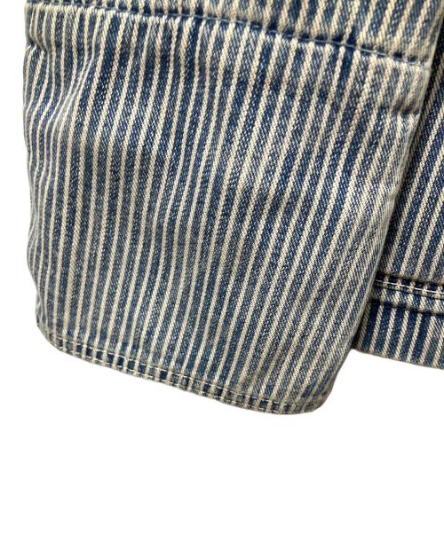 KAPITAL（キャピタル）KAPITAL (キャピタル) ヴィンテージ加工ヒッコリージャケット ブルー サイズ:Sの古着・服飾アイテム