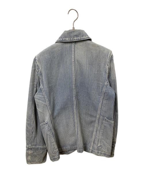 KAPITAL（キャピタル）KAPITAL (キャピタル) ヴィンテージ加工ヒッコリージャケット ブルー サイズ:Sの古着・服飾アイテム