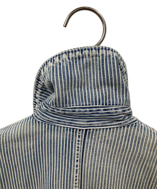 KAPITAL（キャピタル）KAPITAL (キャピタル) ヴィンテージ加工ヒッコリージャケット ブルー サイズ:Sの古着・服飾アイテム