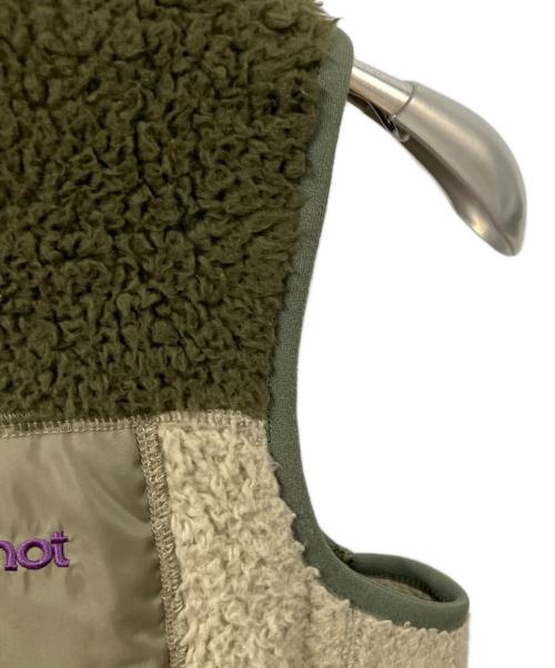 MARMOT（マーモット）Marmot (マーモット) ボアフリースベスト オリーブ×ベージュ オリーブ×ベージュ サイズ:Mの古着・服飾アイテム