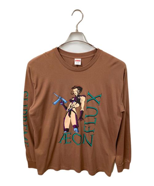SUPREME（シュプリーム）Supreme (シュプリーム) 長袖カットソー AEON FLUX ブラウン ブラウン サイズ:Lの古着・服飾アイテム