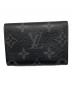 LOUIS VUITTON (ルイ ヴィトン) ディスカバリー・コンパクト ウォレット ブラック×グレー：38000円