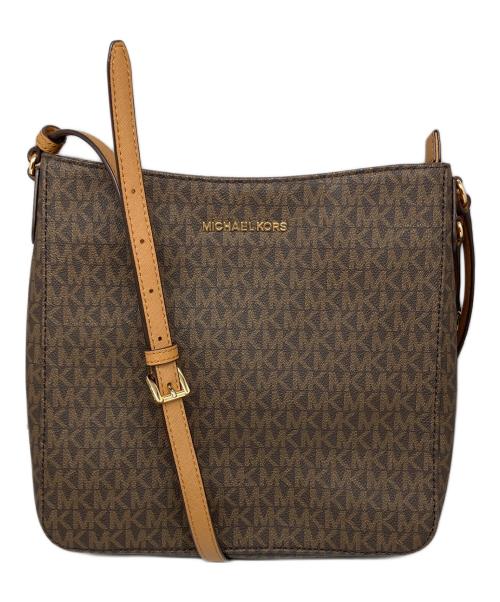 MICHAEL KORS（マイケル・コース）MICHAEL KORS (マイケルコース) ラージショルダーバッグ ブラウンの古着・服飾アイテム