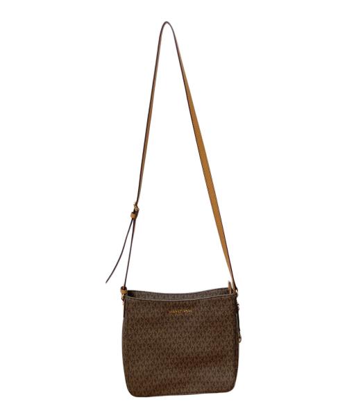 MICHAEL KORS（マイケル・コース）MICHAEL KORS (マイケルコース) ラージショルダーバッグ ブラウンの古着・服飾アイテム