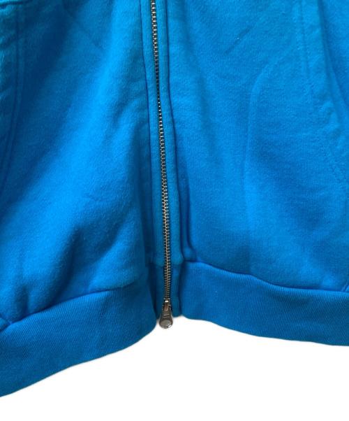 PEARLY GATES（パーリーゲイツ）PEARLY GATES (パーリーゲイツ) ロゴ入りジップパーカー ブルー ブルー サイズ:6の古着・服飾アイテム