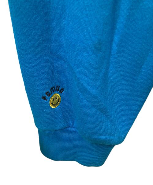 PEARLY GATES（パーリーゲイツ）PEARLY GATES (パーリーゲイツ) ロゴ入りジップパーカー ブルー ブルー サイズ:6の古着・服飾アイテム