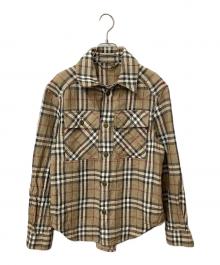 BURBERRY（バーバリー）の古着「長袖シャツ チェック」｜ベージュ