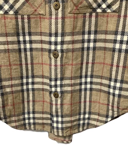 BURBERRY（バーバリー）BURBERRY (バーバリー) 長袖シャツ チェック ベージュ サイズ:Sの古着・服飾アイテム