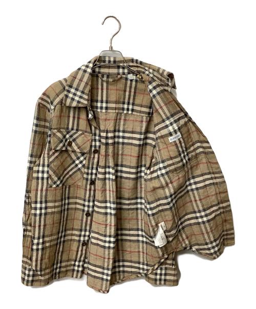 BURBERRY（バーバリー）BURBERRY (バーバリー) 長袖シャツ チェック ベージュ サイズ:Sの古着・服飾アイテム
