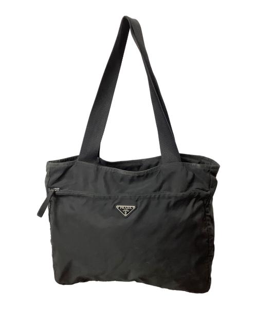 PRADA（プラダ）PRADA (プラダ) ナイロントートバッグ ブラックの古着・服飾アイテム