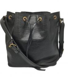 LOUIS VUITTON（ルイ ヴィトン）の古着「巾着ショルダーバッグ　ブラック」｜ブラック