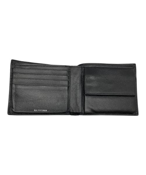 BALENCIAGA（バレンシアガ）BALENCIAGA (バレンシアガ) Credit スクエア フォールデッドコインウォレット ブラックの古着・服飾アイテム