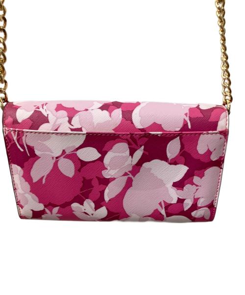 MICHAEL KORS（マイケル・コース）MICHAEL KORS (マイケルコース) ショルダーウォレット ピンク ピンクの古着・服飾アイテム