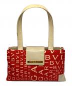 BVLGARIブルガリ）の古着「ロゴマニア ハンドバッグ」｜レッド