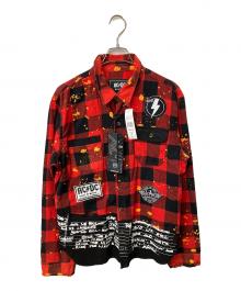 Reason（リーズン）の古着「長袖シャツ レッド×ブラック　チェック」｜レッド×ブラック