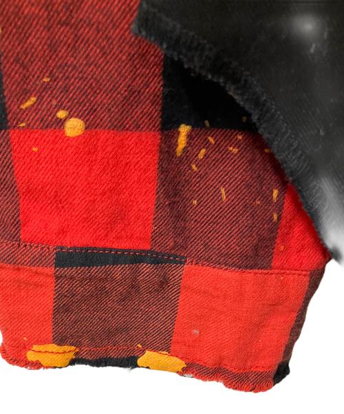 Reason（リーズン）REASON (リーズン) 長袖シャツ レッド×ブラック　チェック レッド×ブラック サイズ:M 未使用品の古着・服飾アイテム