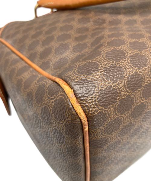 CELINE（セリーヌ）CELINE (セリーヌ) マカダムレザーハンドバッグ ブラウンの古着・服飾アイテム