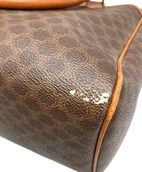 CELINE（セリーヌ）CELINE (セリーヌ) マカダムレザーハンドバッグ ブラウンの古着・服飾アイテム
