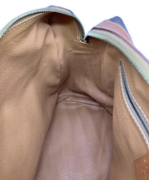 CELINE（セリーヌ）CELINE (セリーヌ) マカダムレザーハンドバッグ ブラウンの古着・服飾アイテム