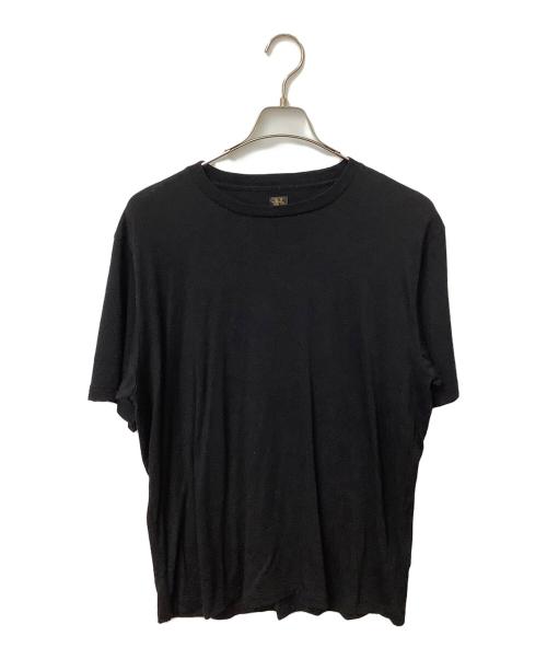 BATONER（バトナ―）BATONER (バトナ―) クルーネックウールTシャツ ブラック サイズ:Mの古着・服飾アイテム