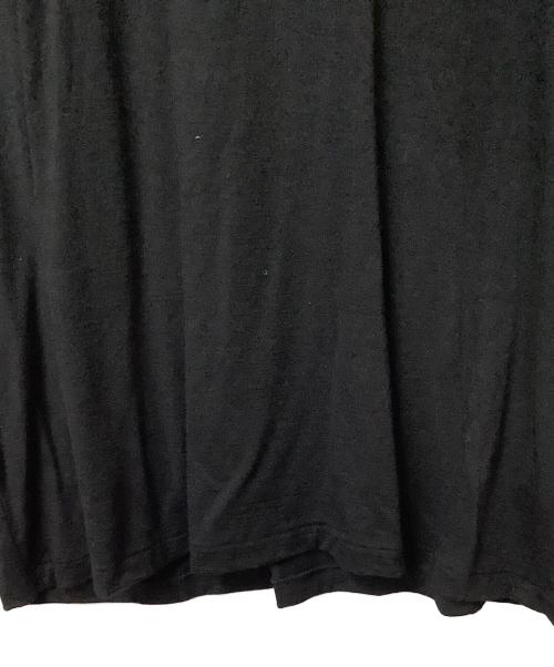 BATONER（バトナ―）BATONER (バトナ―) クルーネックウールTシャツ ブラック サイズ:Mの古着・服飾アイテム