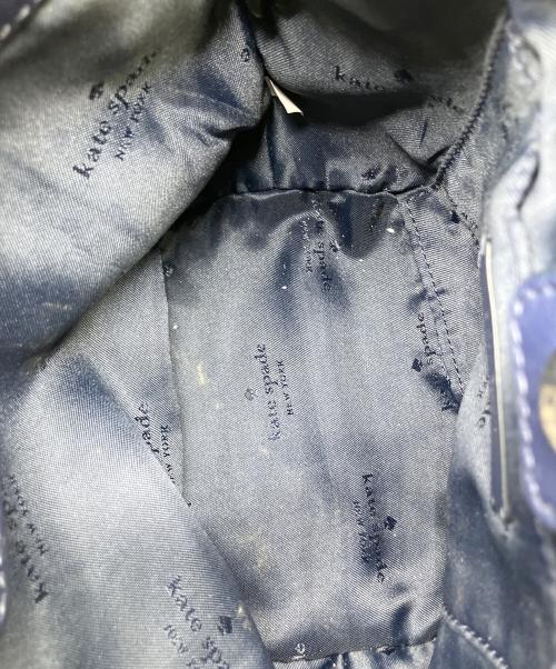 Kate Spade（ケイトスペード）Kate Spade (ケイトスペード) ファー2WAYバッグ ネイビー ネイビーの古着・服飾アイテム