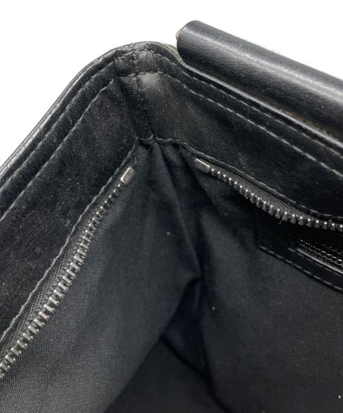 BALLY（バリー）BALLY (バリー) レザーショルダーバッグ ブラック ブラックの古着・服飾アイテム
